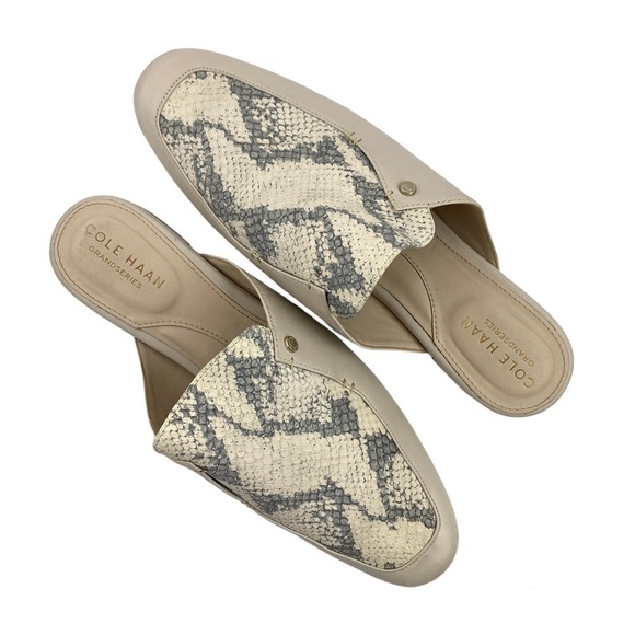 𝅺COLE Haan Grand Series Ryan Mule in Pumice Stone Color sz 7B - Picture 3 of 16